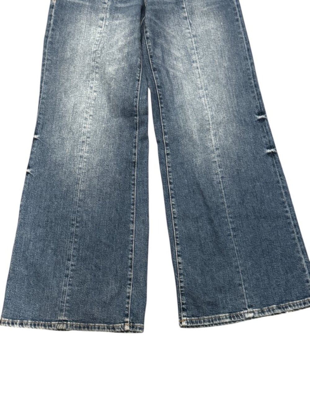Good American Good Waist Palazzo Seamed Jeans Women’s Size 8 - Picture 3 of 5